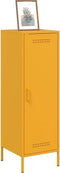 vidaXL - Hoge - kast - 36x39x113 - cm - staal - mosterdgeel