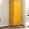 vidaXL - Hoge - kast - 36x39x113 - cm - staal - mosterdgeel
