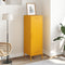 vidaXL - Hoge - kast - 36x39x113 - cm - staal - mosterdgeel