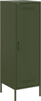 vidaXL - Hoge - kast - 36x39x113 - cm - staal - olijfgroen