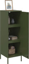 vidaXL - Hoge - kast - 36x39x113 - cm - staal - olijfgroen