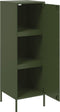 vidaXL - Hoge - kast - 36x39x113 - cm - staal - olijfgroen