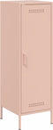 vidaXL - Hoge - kast - 36x39x113 - cm - staal - roze