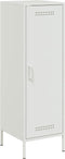 vidaXL - Hoge - kast - 36x39x113 - cm - staal - wit