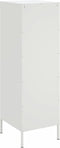 vidaXL - Hoge - kast - 36x39x113 - cm - staal - wit
