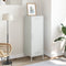vidaXL - Hoge - kast - 36x39x113 - cm - staal - wit