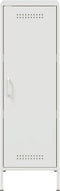 vidaXL - Hoge - kast - 36x39x113 - cm - staal - wit