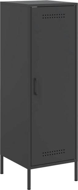 vidaXL - Hoge - kast - 36x39x113 - cm - staal - zwart