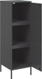 vidaXL - Hoge - kast - 36x39x113 - cm - staal - zwart