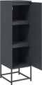 vidaXL - Hoge - kast - 36x39x123 - cm - staal - antracietkleurig