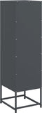 vidaXL - Hoge - kast - 36x39x123 - cm - staal - antracietkleurig