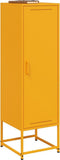 vidaXL - Hoge - kast - 36x39x123 - cm - staal - mosterdgeel