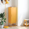 vidaXL - Hoge - kast - 36x39x123 - cm - staal - mosterdgeel