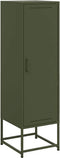 vidaXL - Hoge - kast - 36x39x123 - cm - staal - olijfgroen
