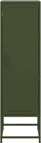 vidaXL - Hoge - kast - 36x39x123 - cm - staal - olijfgroen