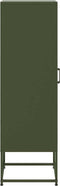 vidaXL - Hoge - kast - 36x39x123 - cm - staal - olijfgroen