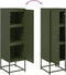 vidaXL - Hoge - kast - 36x39x123 - cm - staal - olijfgroen