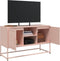 vidaXL - Hoge - kast - 36x39x123 - cm - staal - roze