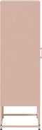 vidaXL - Hoge - kast - 36x39x123 - cm - staal - roze