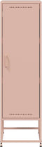 vidaXL - Hoge - kast - 36x39x123 - cm - staal - roze