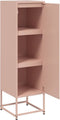 vidaXL - Hoge - kast - 36x39x123 - cm - staal - roze