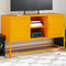 vidaXL - Hoge - kast - 36x39x123 - cm - staal - wit