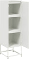 vidaXL - Hoge - kast - 36x39x123 - cm - staal - wit