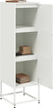vidaXL - Hoge - kast - 36x39x123 - cm - staal - wit