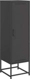 vidaXL - Hoge - kast - 36x39x123 - cm - staal - zwart