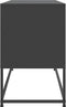 vidaXL - Hoge - kast - 36x39x123 - cm - staal - zwart