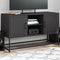 vidaXL - Hoge - kast - 36x39x123 - cm - staal - zwart