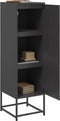 vidaXL - Hoge - kast - 36x39x123 - cm - staal - zwart