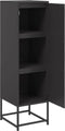vidaXL - Hoge - kast - 36x39x123 - cm - staal - zwart