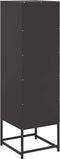 vidaXL - Hoge - kast - 36x39x123 - cm - staal - zwart