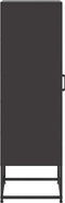 vidaXL - Hoge - kast - 36x39x123 - cm - staal - zwart