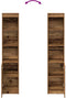 vidaXL - Hoge - kast - 37,5x35x180 - cm - bewerkt - hout - oud - houtkleurig