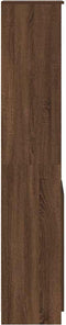 vidaXL - Hoge - kast - 37,5x35x180 - cm - spaanplaat - bruin - eikenkleurig