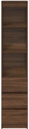 vidaXL - Hoge - kast - 37,5x35x180 - cm - spaanplaat - bruin - eikenkleurig