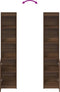 vidaXL - Hoge - kast - 37,5x35x180 - cm - spaanplaat - bruin - eikenkleurig