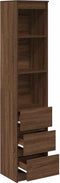 vidaXL - Hoge - kast - 37,5x35x180 - cm - spaanplaat - bruin - eikenkleurig