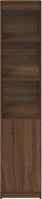 vidaXL - Hoge - kast - 37,5x35x180 - cm - spaanplaat - bruin - eikenkleurig