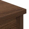 vidaXL - Hoge - kast - 37,5x35x180 - cm - spaanplaat - bruin - eikenkleurig