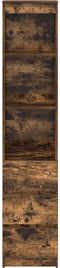 vidaXL - Hoge - kast - 37,5x35x180 - cm - spaanplaat - gerookt - eikenkleurig