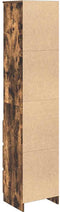 vidaXL - Hoge - kast - 37,5x35x180 - cm - spaanplaat - gerookt - eikenkleurig