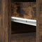vidaXL - Hoge - kast - 37,5x35x180 - cm - spaanplaat - gerookt - eikenkleurig