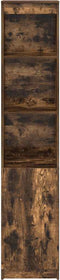 vidaXL - Hoge - kast - 37,5x35x180 - cm - spaanplaat - gerookt - eikenkleurig