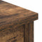 vidaXL - Hoge - kast - 37,5x35x180 - cm - spaanplaat - gerookt - eikenkleurig