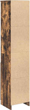 vidaXL - Hoge - kast - 37,5x35x180 - cm - spaanplaat - gerookt - eikenkleurig