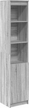 vidaXL - Hoge - kast - 37,5x35x180 - cm - spaanplaat - grijs - sonoma