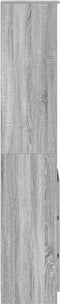 vidaXL - Hoge - kast - 37,5x35x180 - cm - spaanplaat - grijs - sonoma